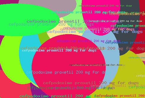 Cefpodoxime Proxetil 200 Mg For Dogs